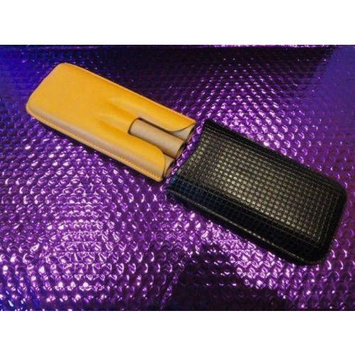 Black & Gold Cigar Leather case