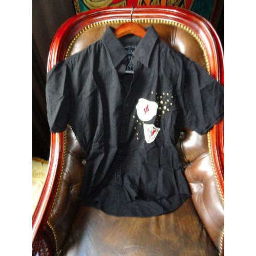 Retrofit mens casual shirt adult Black with tags Medium size