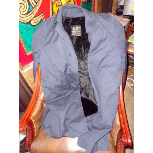 London Fog Navy Blue Trench Coat preowned good condition