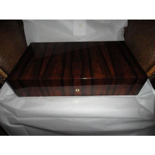 Elie Bleu Ebony  Vertical Humidor 110 Count NIB Made in France