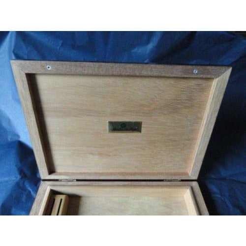 MASTRO DE PAJA -  Cigar Cedar Travel Humidor Cigar Box made in Italy