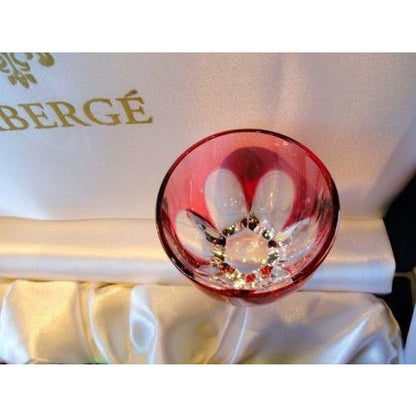 Faberge Lausanne Crimson Red  Vodka Shot Glass without  the box
