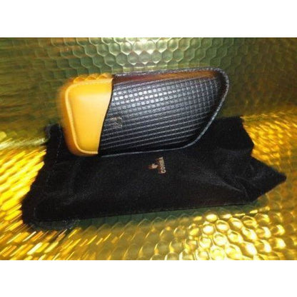 Cohiba Black & Gold Leather Cigar Case holds 3 Robusto size new in the box