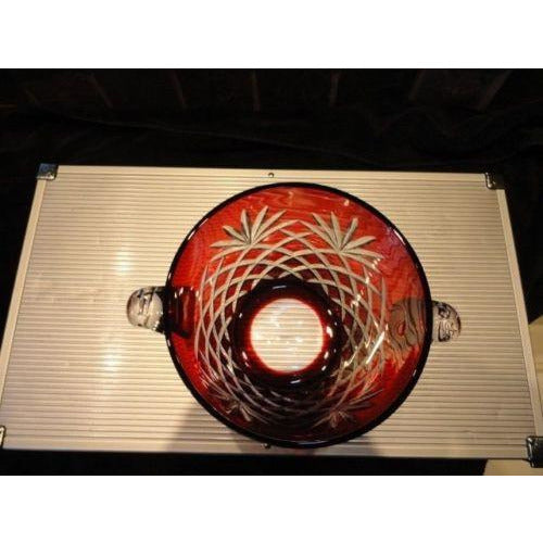 Faberge Odessa Ruby Red  Ice Bucket - New without the box