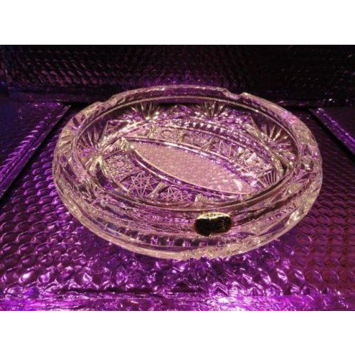 Cut Glass Ashtray handmade in Slovakia