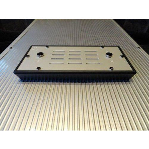 Elie Bleu Humidifier in Silver colored anodized finish measures  6.25" x 3"