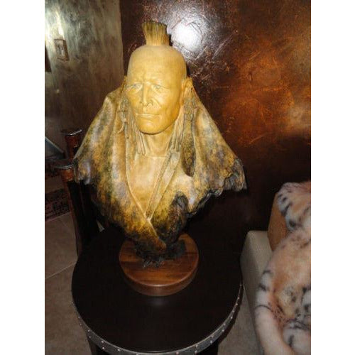 Dan Garrett "Grasslands Warrior" Bronze on Sculpture