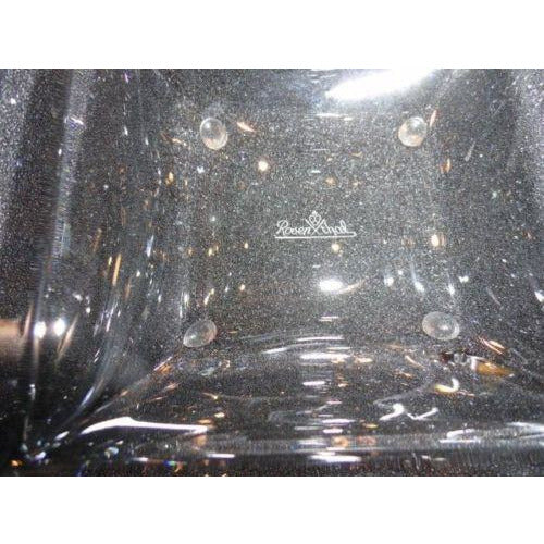 Bvlgari Crystal Ashtray by Rosenthal measures 5.5" x 5.5" square opened box