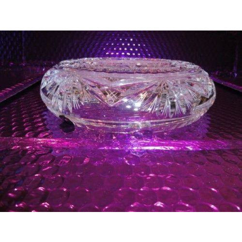 Cut Glass Ashtray handmade in Slovakia