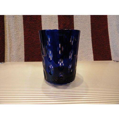 Faberge Cobalt Blue  Crystal  Old Fashion Glass