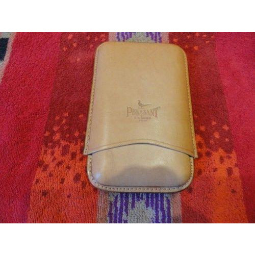 Pheasant by R.D.Gomez Saddle Cigar Case made in Spain New in the Box