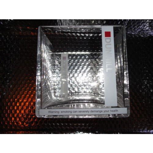 Dunhill Heavy Glass Square Desk Holder