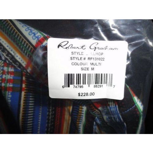 Robert Graham Multicolor Madras Plaid Shirt New with Tags — Medium