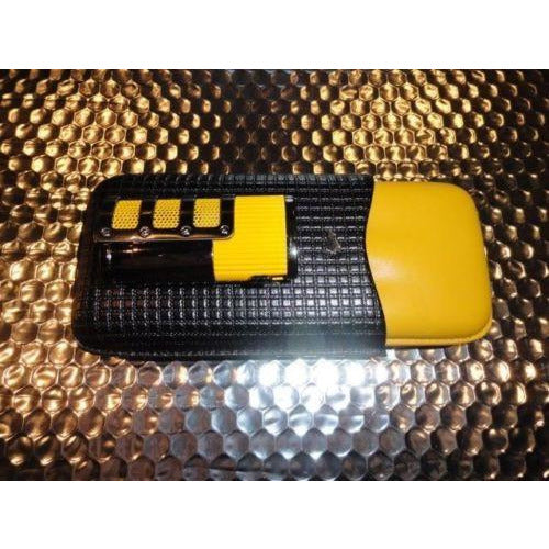 Black & Gold Leather  Case with  Pocket Lighter new in boxes