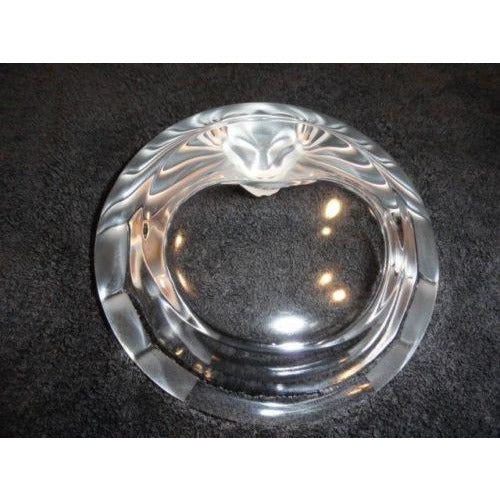 LALIQUE Tete De Lion Ashtray comes without the original box