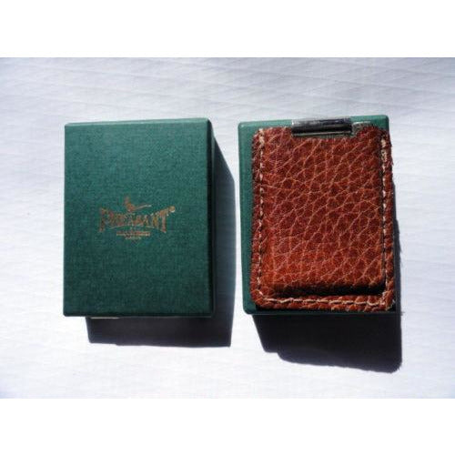 Pheasant by R.D.Gomez Stainless Steel Cutter Karabu Tan  Leather BNIB