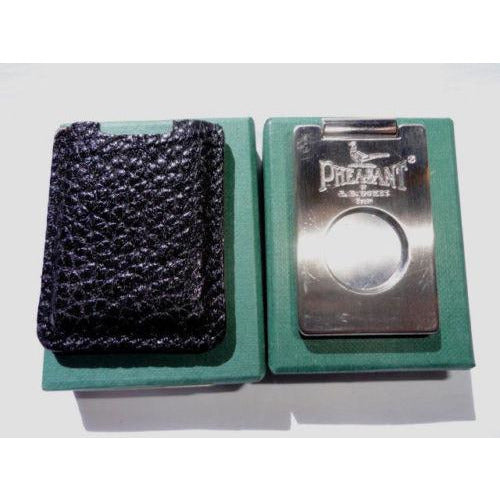 Pheasant by R.D.Gomez Stainless Steel  Cutter in Black Karabu Leather BNIB