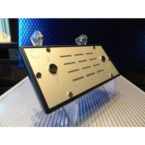 Elie Bleu Humidifier in Silver colored anodized finish measures  6.25" x 3"