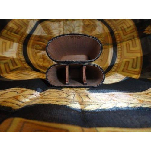 Andre Garcia Rugato Black  Lizard Skin  leather cigar case  in the original box