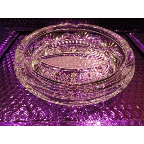 Cut Glass Ashtray handmade in Slovakia