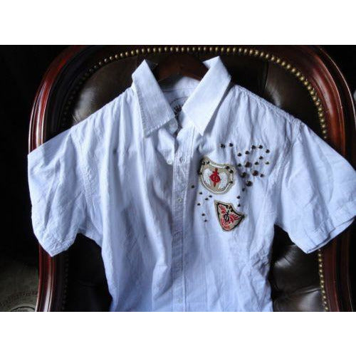 Retrofit mens casual shirt adult White with tags Medium size