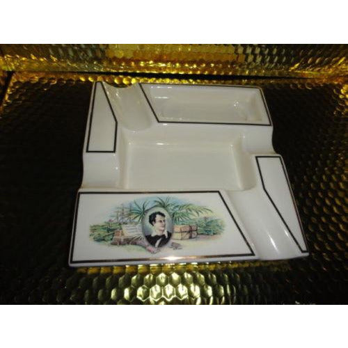 Bryon Ceramic Cigar Ashtray has minor surface crack