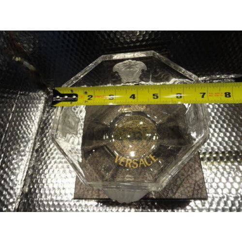 "VERSACE"BY ROSENTHAL, GERMANY  "MEDUSA LUMIERE" CRYSTAL BOWL, 7 INCH