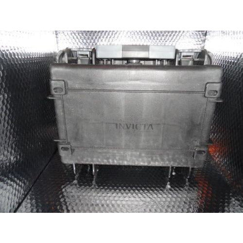 Invicta watch carrying case in solid black holds 8 watches