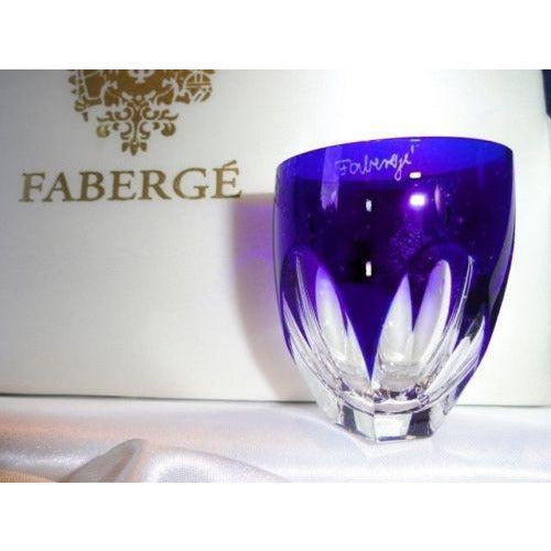Fabergé Lausanne Cobalt Blue Vodka Shot Glass