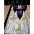 Faberge Odessa Cobalt Blue  Wine Glases  set of 3  without  the original box