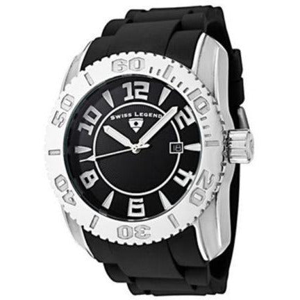 Swiss Legend Men's Commander Black & Silver Watch