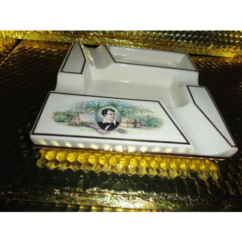 Bryon Ceramic Cigar Ashtray has minor surface crack