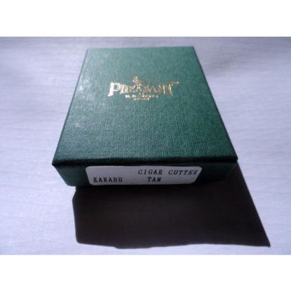 Pheasant by R.D.Gomez Stainless Steel Cutter Karabu Tan  Leather BNIB