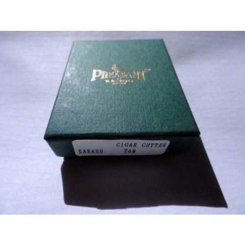 Pheasant by R.D.Gomez Stainless Steel Cutter Karabu Tan  Leather BNIB