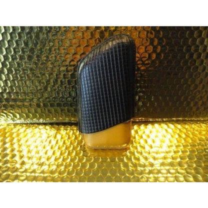 Black & Gold Leather  Case holds 3 Robusto size