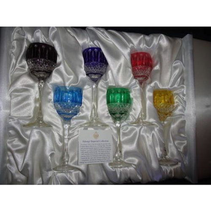 Faberge Xenia Goblet  Glasses set of 6  new in the original box