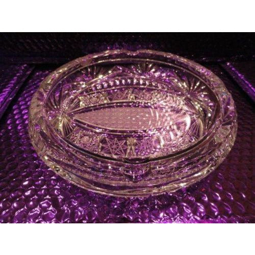 Cut Glass Ashtray handmade in Slovakia