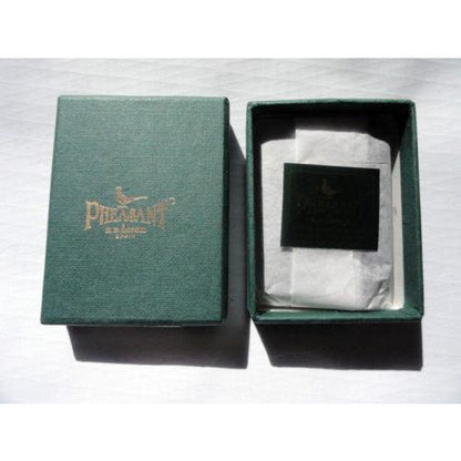 Pheasant by R.D.Gomez Stainless Steel  Cutter in Black Karabu Leather BNIB
