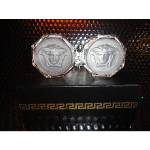 Versace Rosenthal Crystal Pair Glasses Whisky Glases  Medusa D'or