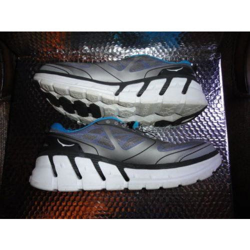 HOKA ONE ONE Mens CONQUEST Grey, Blue, White Running Shoe Size US-13
