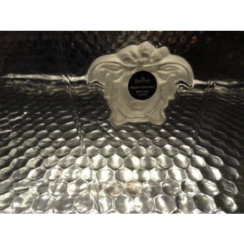 "VERSACE"BY ROSENTHAL, GERMANY  "MEDUSA LUMIERE" CRYSTAL BOWL, 7 INCH