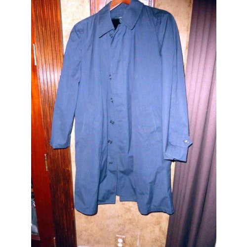 London Fog Navy Blue Trench Coat preowned good condition