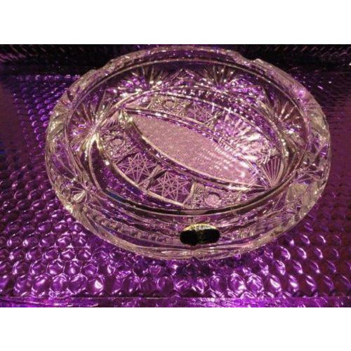 Cut Glass Ashtray handmade in Slovakia