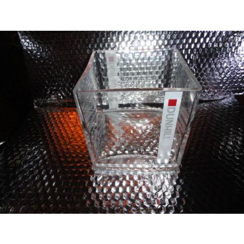 Dunhill Heavy Glass Square Desk Holder