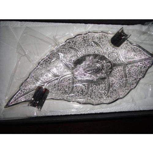 partagas silver plated cigar ashtray large size new in box