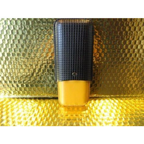 Black & Gold Leathercigar case