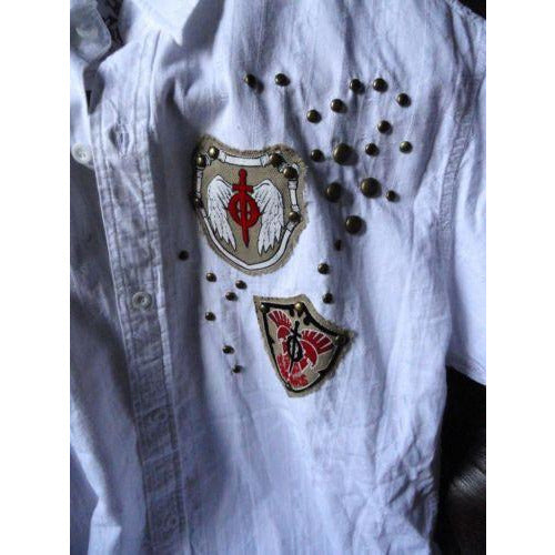 Retrofit mens casual shirt adult White with tags Medium size