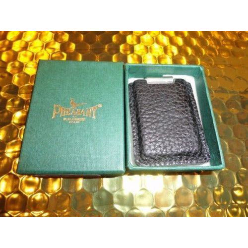 pheasant by R.D.Gomez Black Leather case and cutter NIB