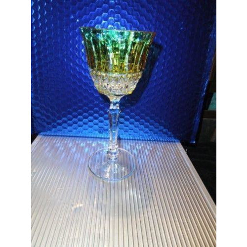Faberge Xenia Yellow  Crystal Wine Glass without box