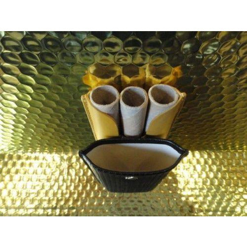 Black & Gold Leathercigar case